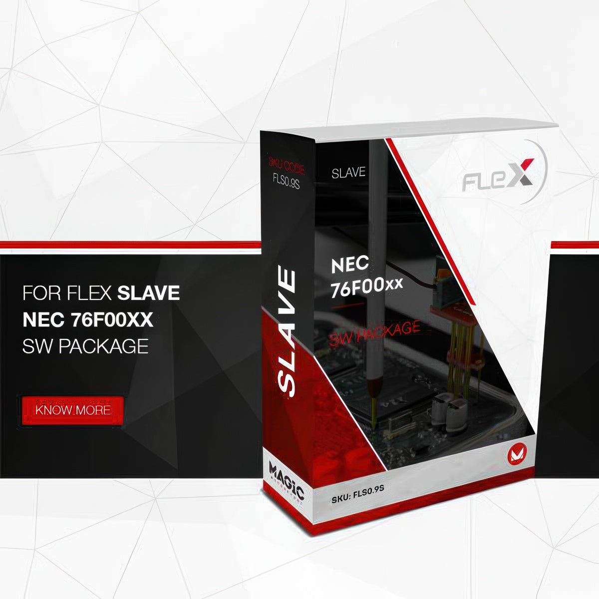 Module logiciel FLEX JTAG NEC 76F00xx - Slave
