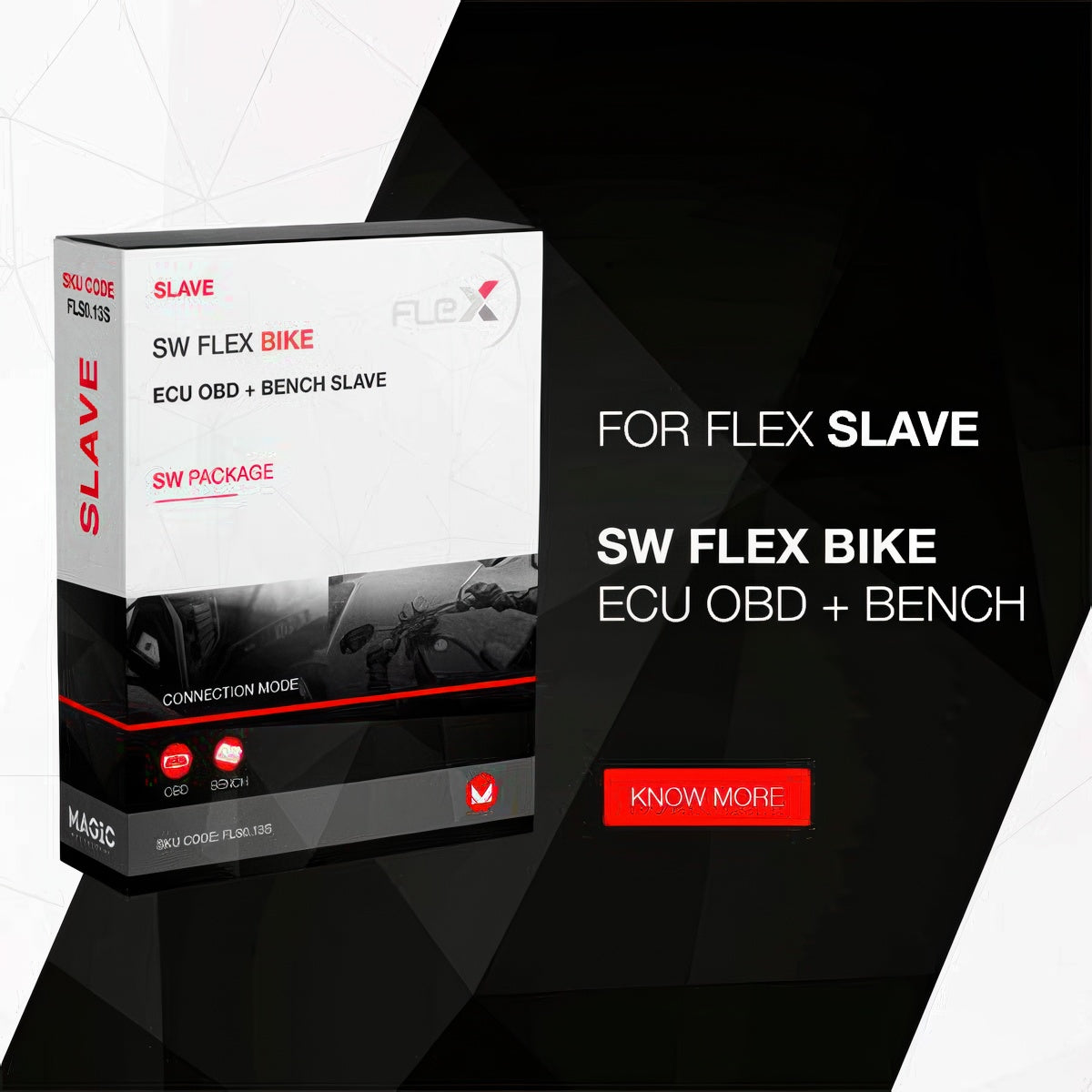 Module logiciel FLEX Motos OBD Bench Boot - Slave